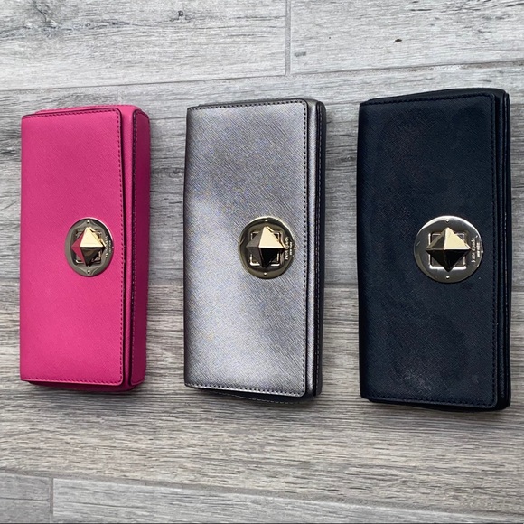 ๐๐ค KATE SPADE clutch metallic silver. EUC ๐ค๐ - Picture 10 of 16